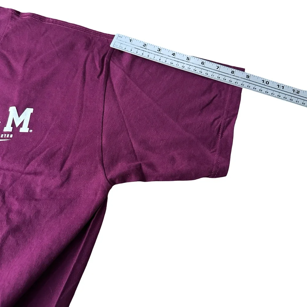 Vintage Y2K Nike Team Texas A&M Aggies Football T-Shirt Men’s Large Maroon New‎